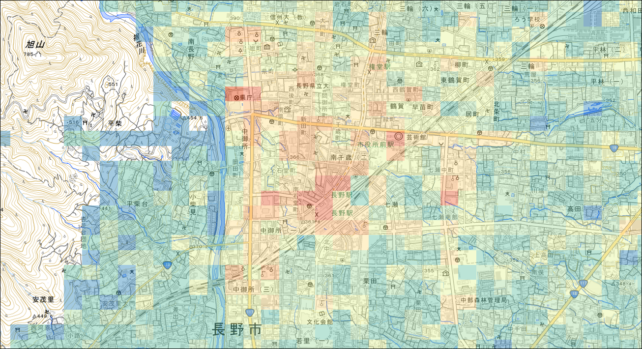 時間帯ごとの人口動向がわかる地理統計データ「あさひる統計」が3月11